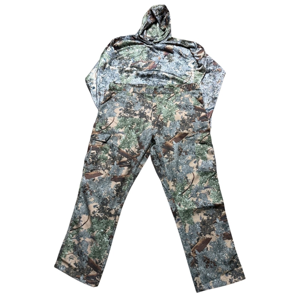 King's Desert Camouflage Hoodie & Cargo Pants Set Men's Outdoor Hunting Gear XXL